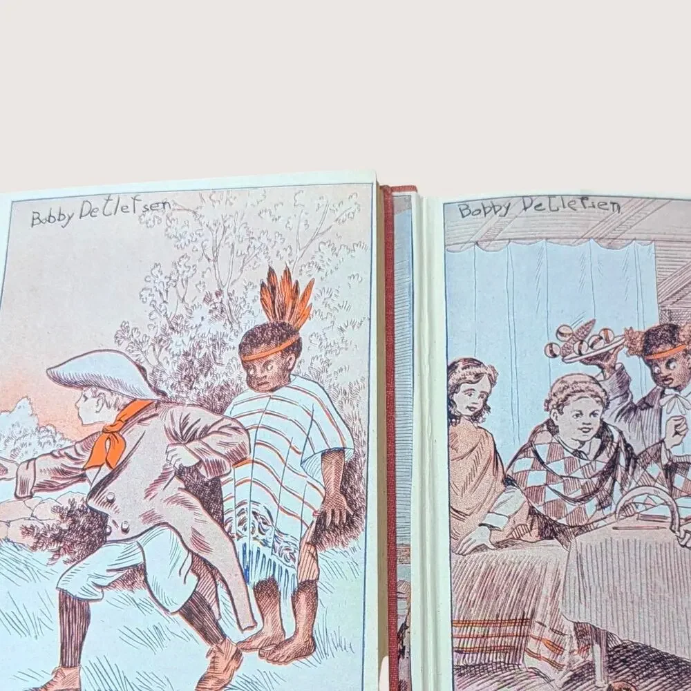 Antique The Little Washingtons Two Hardcover Book Set By Lillian Elizabeth Roy